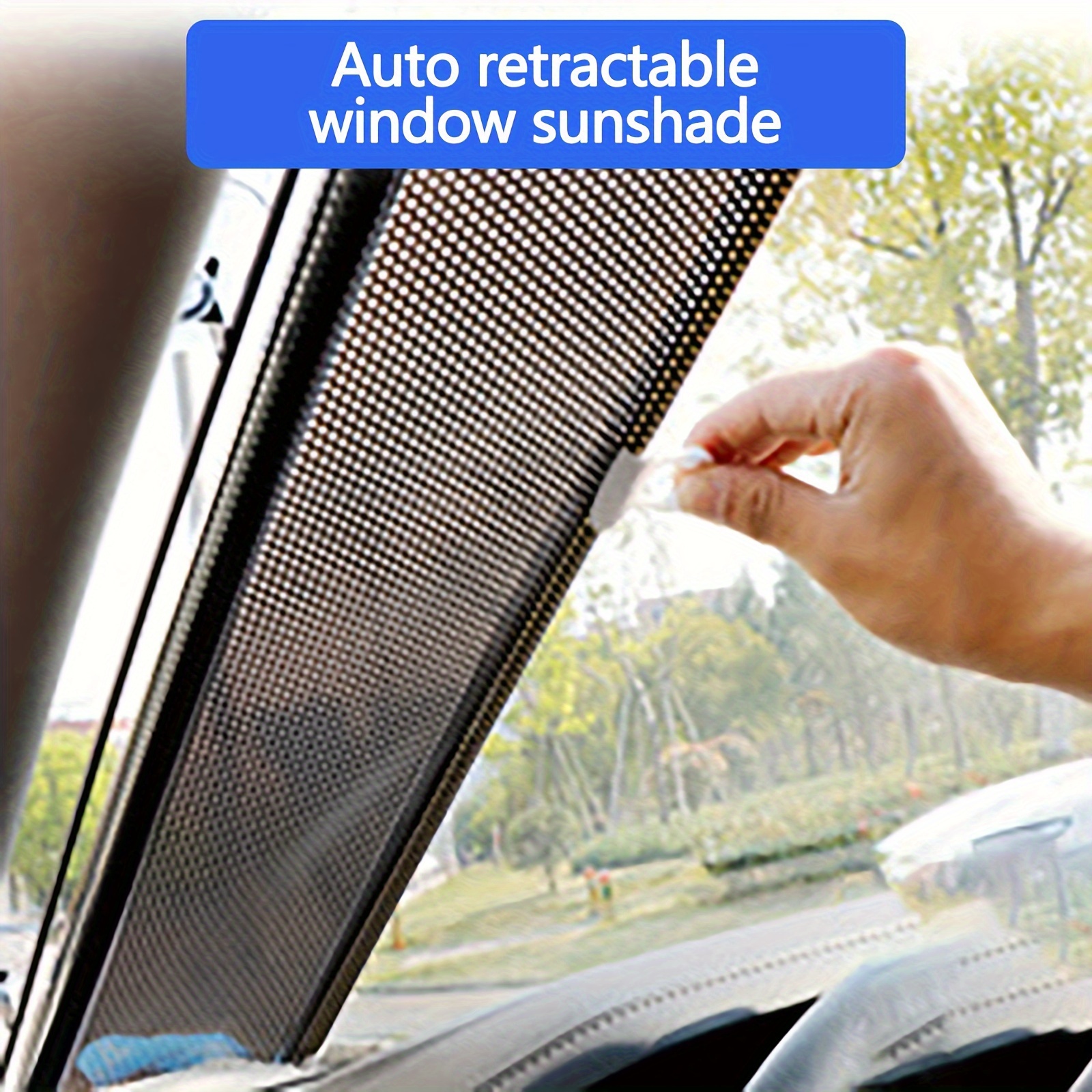 

Car Sunshades, Sun Protection, Thermal Insulation Curtains, Automatic Rolling Blinds, And Household Automatic Retractable Window Sunshades For Car Use