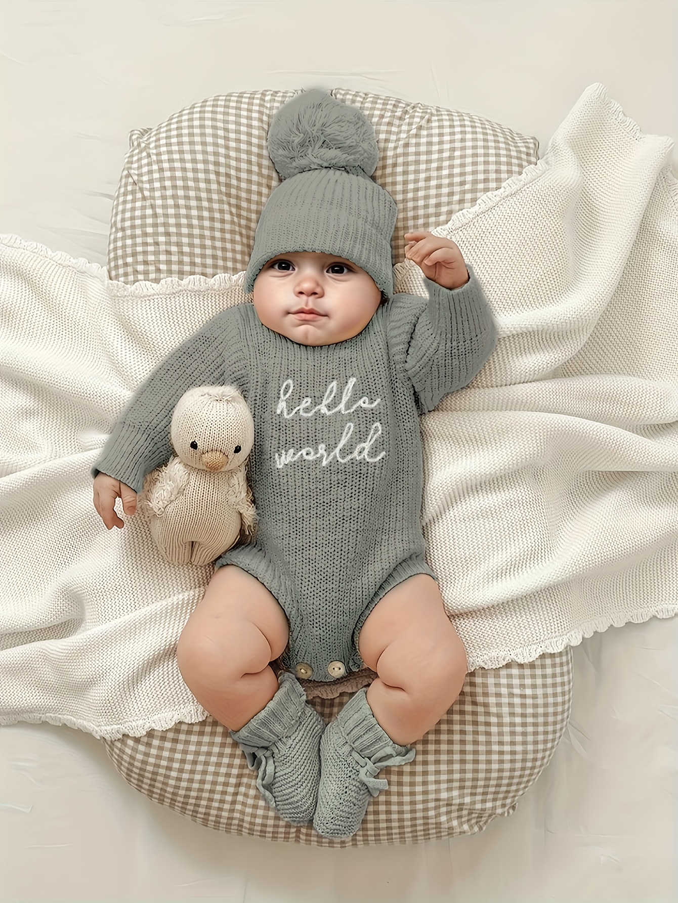 2pcs newborn baby boy girl sweatsuit set soft short sleeve Temu