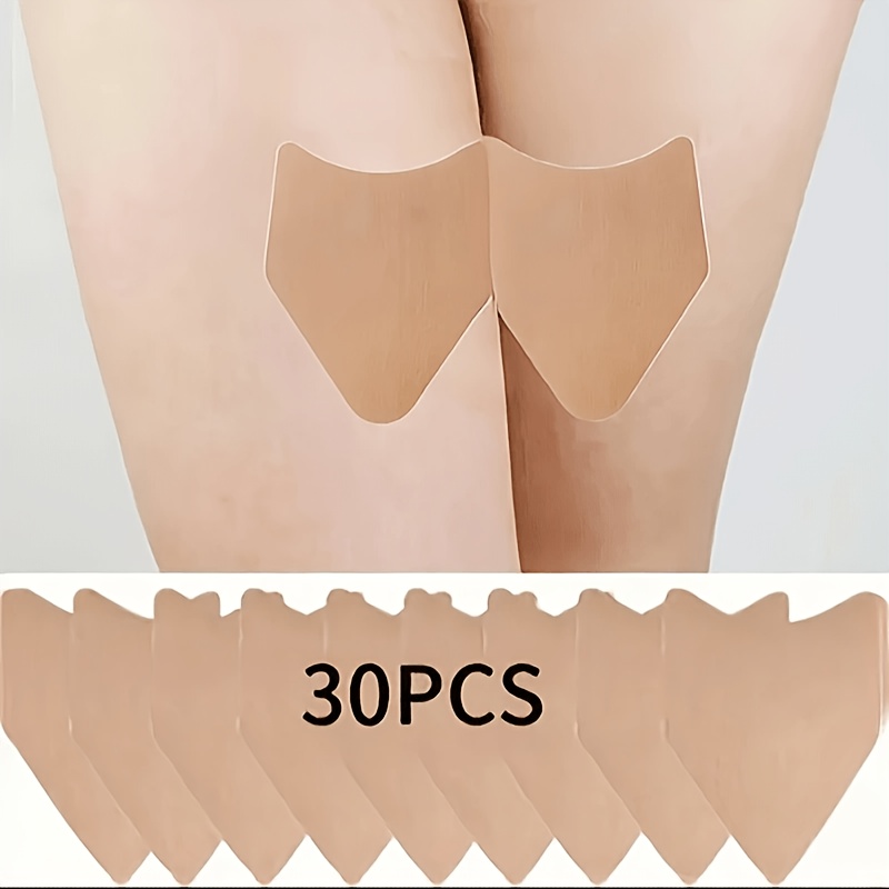 Image of 30pcs Anti-friction Thigh Straps - Invisible Patches For Inner Thighs And Calves, And Protection For Men And Women, Reducing Thigh Rubbing, Suitable For Summer Activities, And Thigh Support