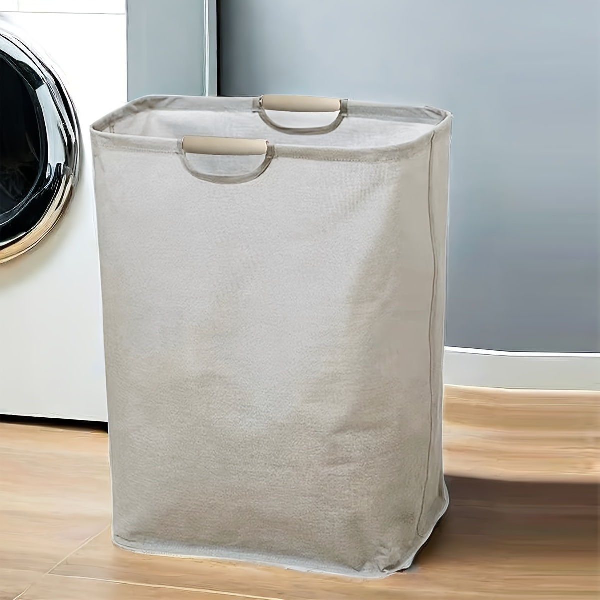 1pc 2pcs large foldable laundry basket freestanding waterproof clothes storage basket with easy to carry handles suitable for laundry room bedroom bathroom college dorm laundry organization and storage for bathroom bedroom laundry room dorm details 9