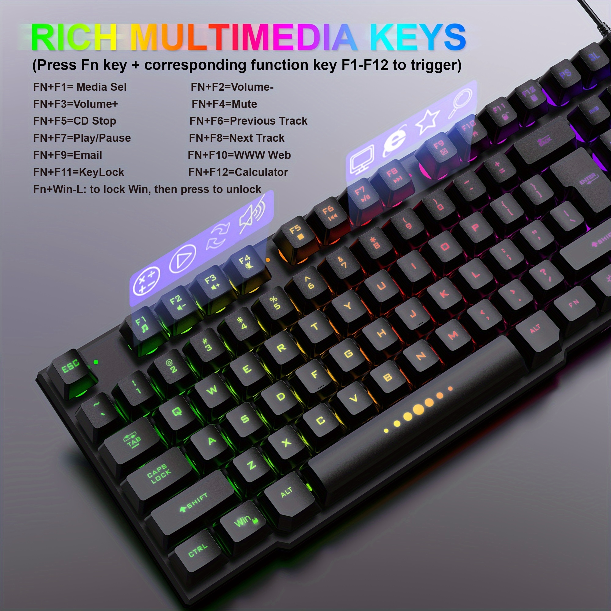 Gaming Keyboard And Mouse, Headset, Mouse Pad, All-in-one Combo... product image 5
