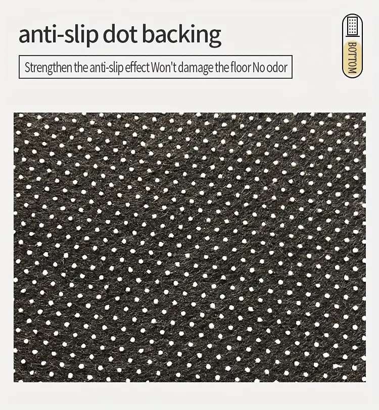 1 diamond fleece non slip water absorbent mat made of 100 polyester machine washable for living room bedroom kitchen bathroom patio home decor outdoor decor Product details 4