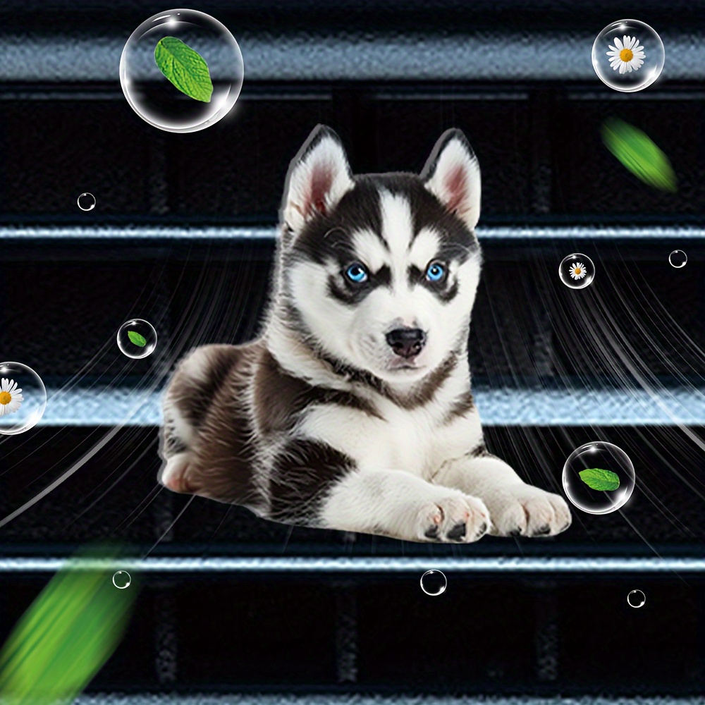 

Husky Car Air Conditioning Air Outlet Aromatherapy, Acrylic Car Air Outlet Decoration Clip, With 2 Aromatherapy Pieces, + Random Fragrance, Car Freshener, Car Interior