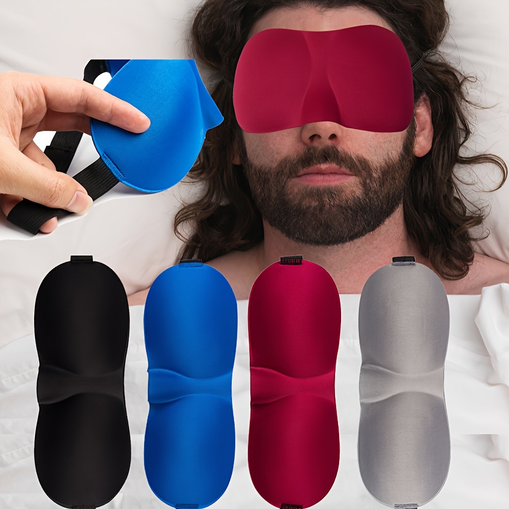 Hisemy Antifaz para Dormir 3D,Máscara de Ojos para Dormir,Suave Seda Cómoda  Correa Ajustable Máscara para Dormir,Máscara para Dormir de Viaje Avión