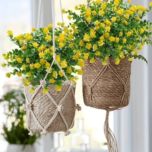 18 bündel künstliche gelbe eukalyptus- , künstliche outdoor-pflanzen, lichtechte, wartungsfreie kunststoffsträucher, sehr gut für innen-/außendekoration, garten, veranda, fenster, balkon (gelbe eukalyptus)