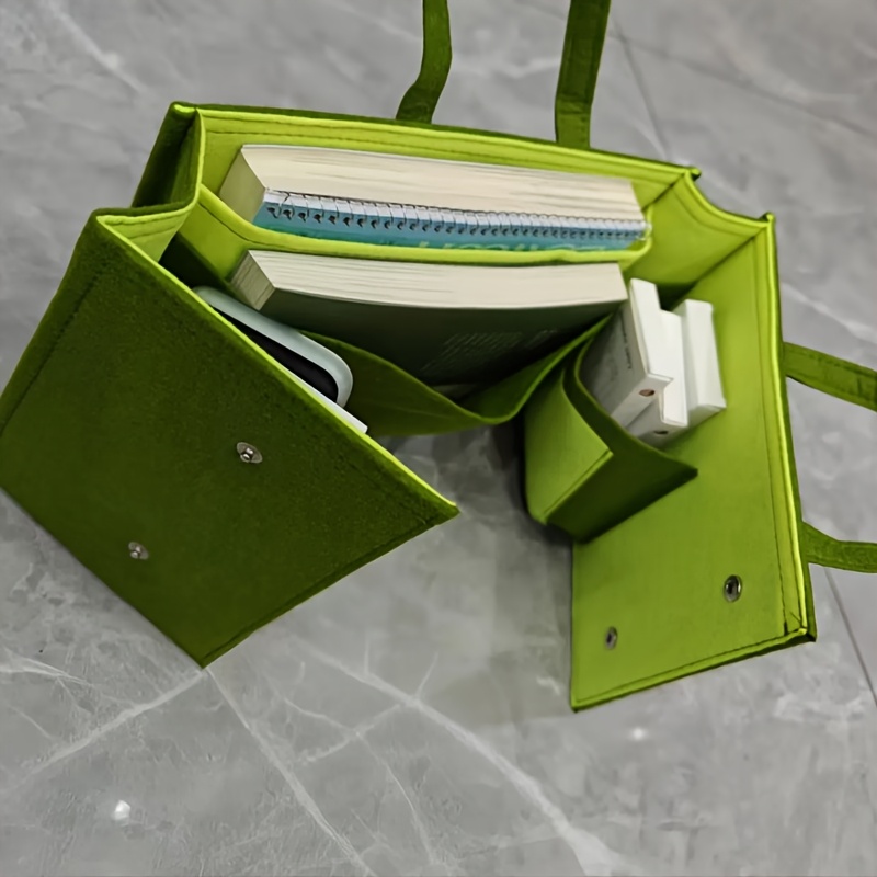 green polyester felt storage bag women foldable backpack Temu