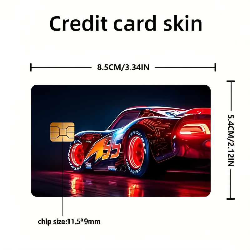 TEMU Racing Bank Card Credit Card Debit Card Transportation Card Card Skin Sticker
