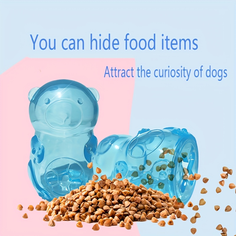 cute bear dog chew toy squeaky interactive tpr chew resistant toy for medium dogs no batteries needed durable puppy teething toy for dental health mental stimulation medium dog toy   toy   material dog toys for   3