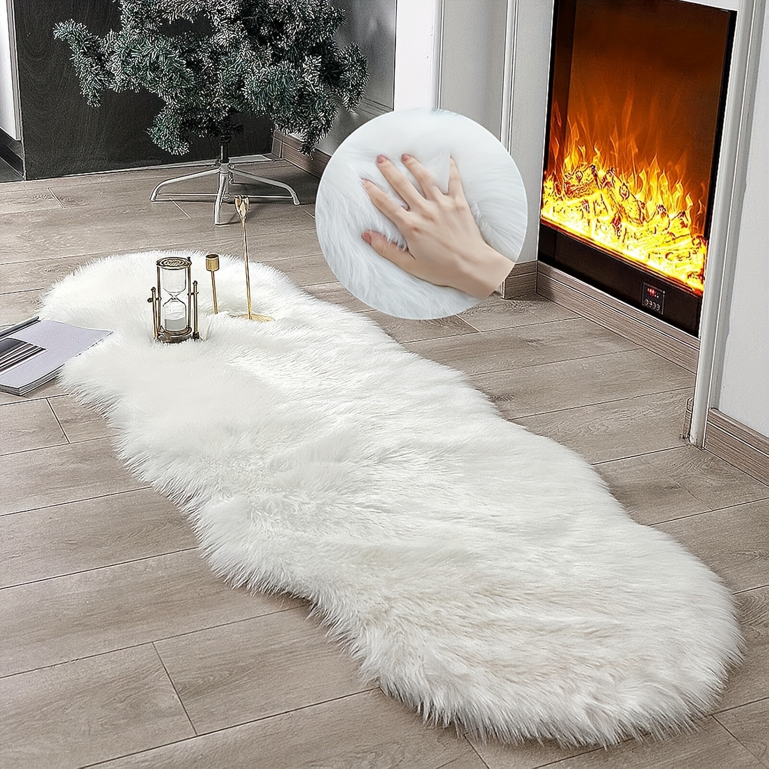 luxurious faux fur bedroom mat ultra soft thick 71mm pile machine washable     decor in living room bedroom rugs for bedroom