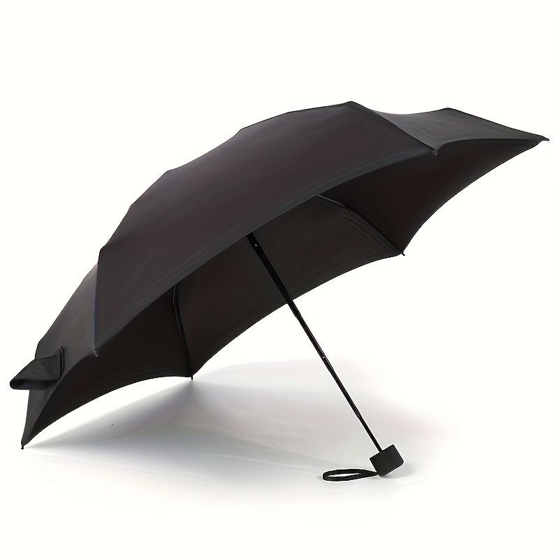 TEMU Umbrella, Travel Umbrella, Compact Ultra Lightweight Portable Waterproof Folding Umbrella With 6 Reinforced Ribs For Sunlight And Uv Protection,