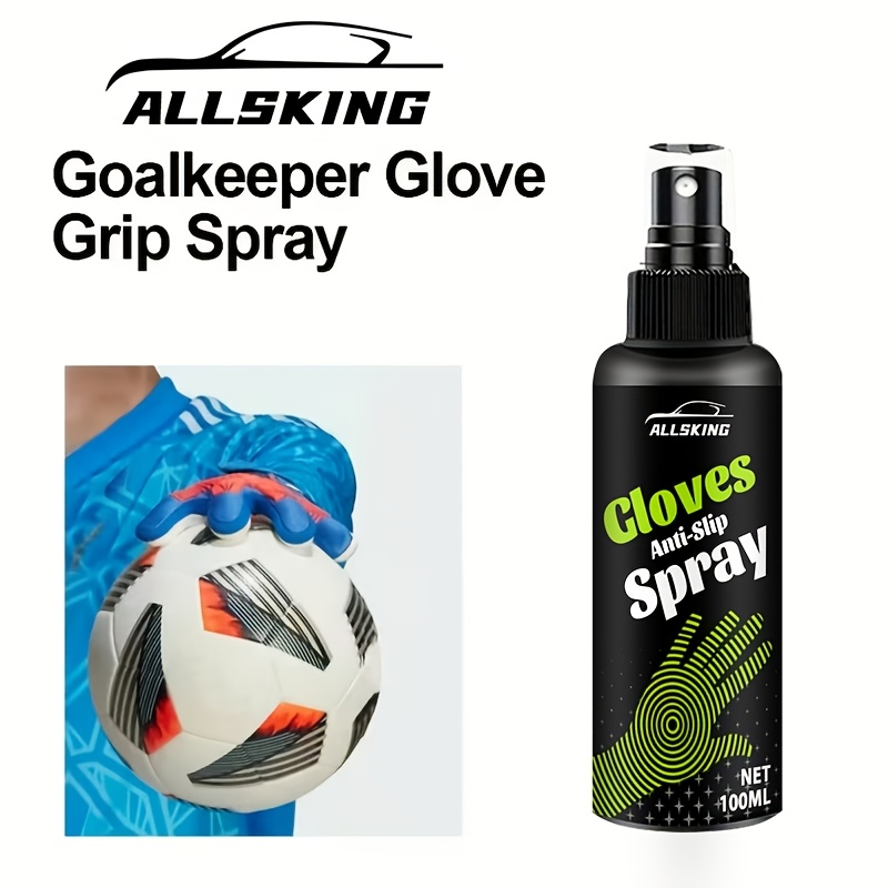 TEMU Spray da 100ml per Guanti da Portiere e - Lattice Antiscivolo per Calcio, Baseball, Ping Pong - Miglioratore di Presa Istantaneo per Guanti e