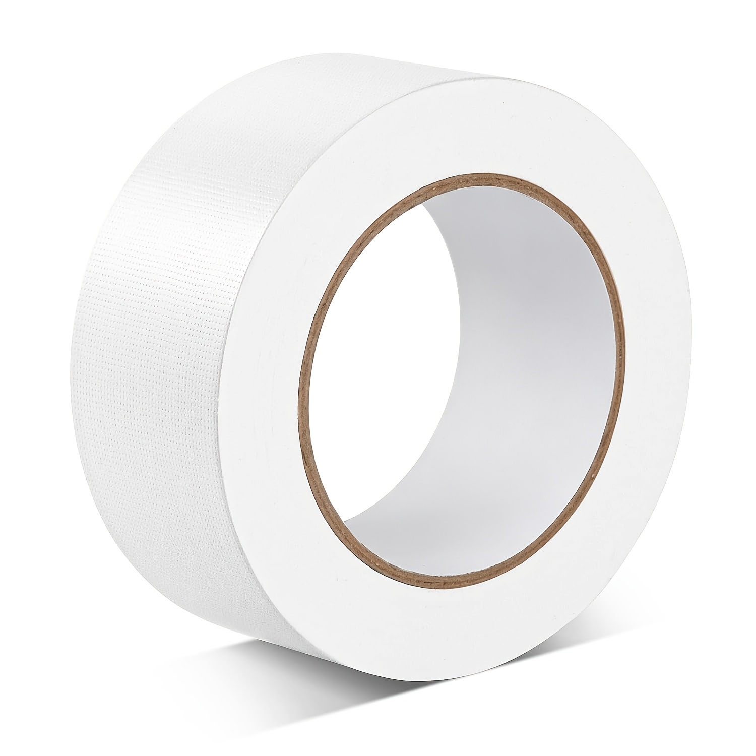 TEMU Ruban adhésif robuste blanc/, 5 cm x 50 m, ruban adhésif puissant, déchirable, résidus, ruban de réparation polyvalent pour intérieur et