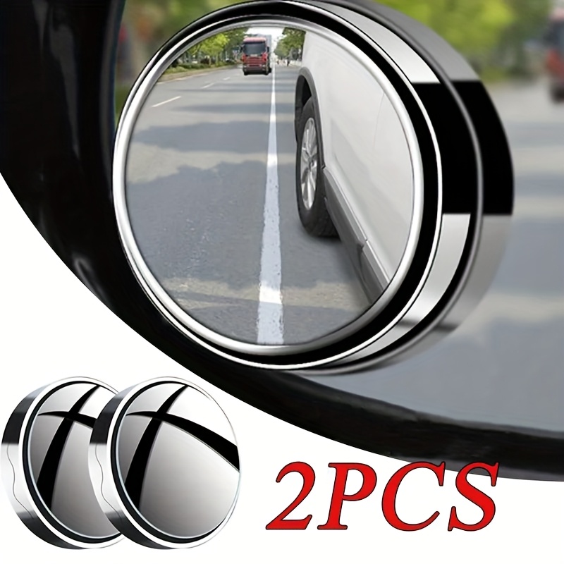 2pcs adjustable car blind spot   convex wide angle rearview  