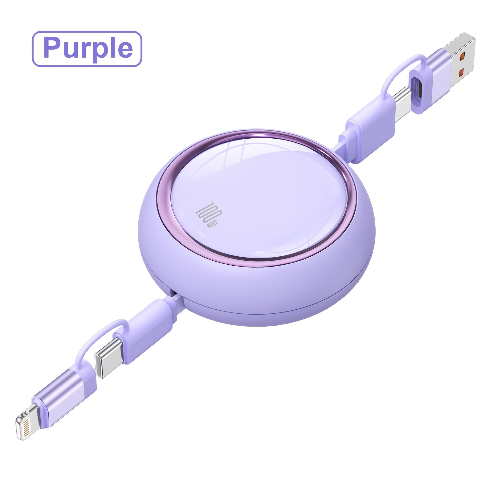 4-in- Fast Charging, Transmission, Type C To Type C Data Cable, Suitable For , For Iphone 15-17, For Macbook/ipad And Other Devices