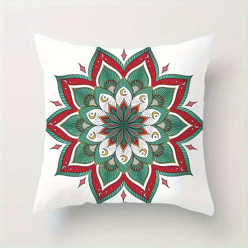 1pc bohemian ethnic style pillowcases boho mandala pattern throw pillow covers for living room bedroom sofa home decor no pillow insert 17 32 x 17 32 inches details 8