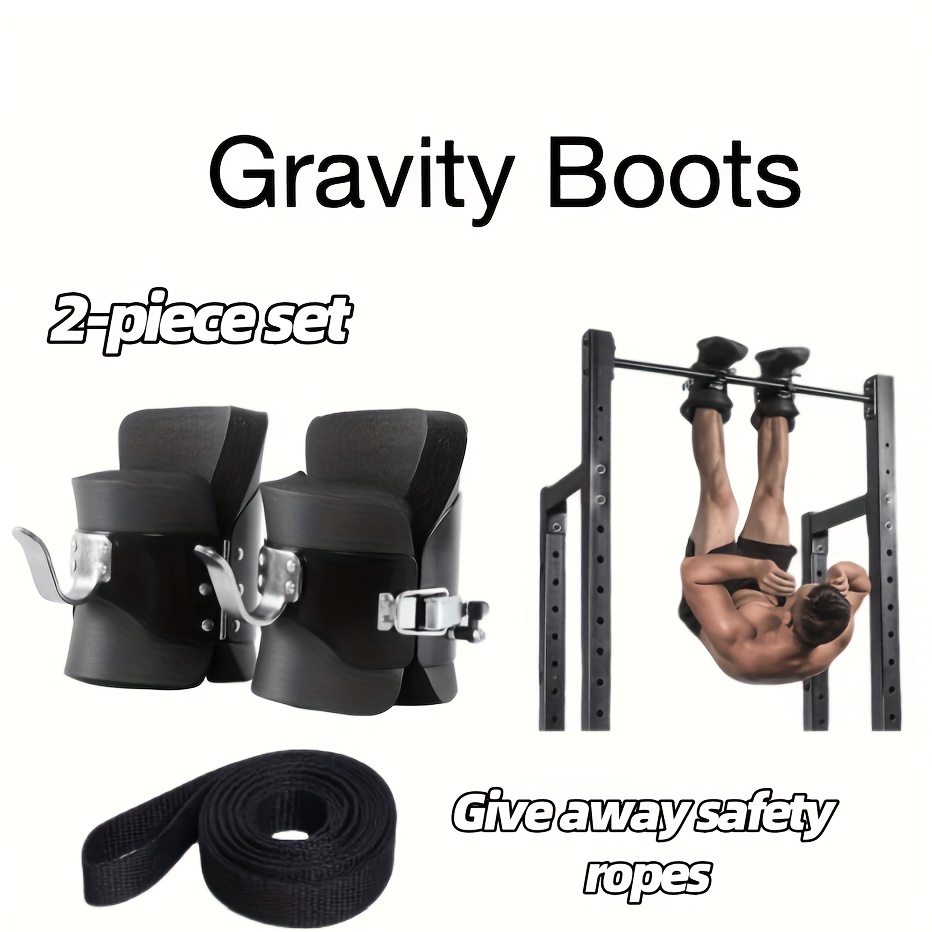 E-shop Fitness Inversionsstiefel Paar, Schwerkraft-Inversionsstiefel, mit verstellbaren Schultergurten und Schnallen, 180 kg Traglast, robuste
