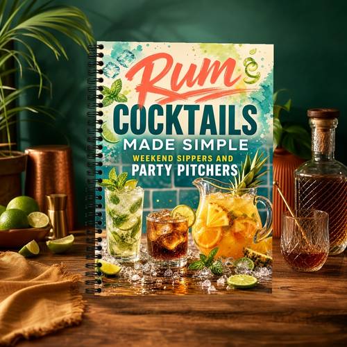 rum cocktails recipe book and tropical mixed drinks for beginners home bar mixology with punch