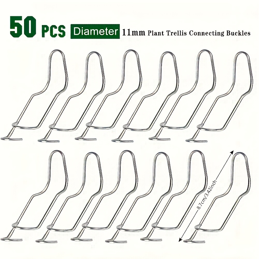 50pcs Of Plant Climbing Frame Clips, Plant Rack Connectors, 11mm