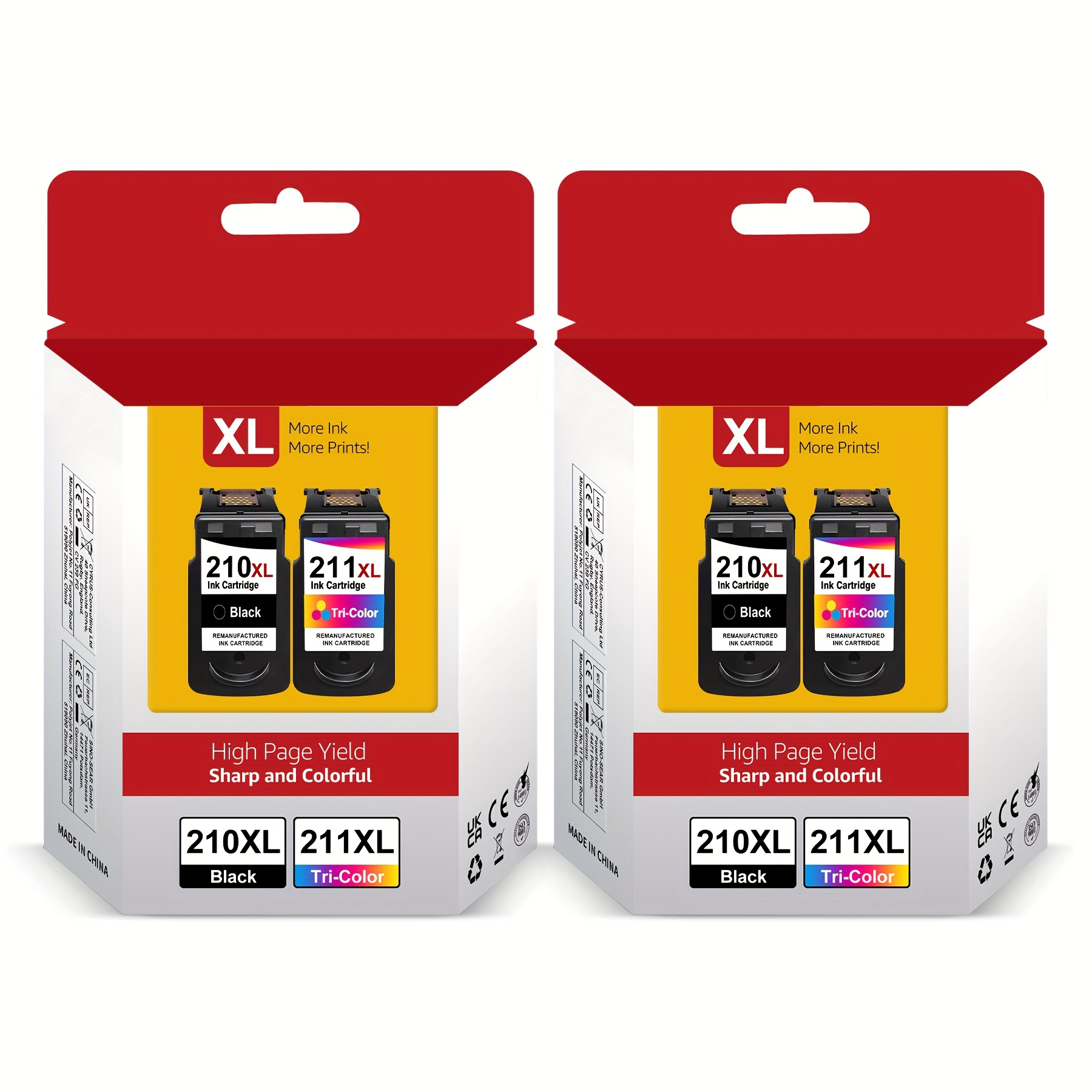 

Pg-210xl Cl-211xl High- Ink Cartridge Black & Replacement For 210 211, For Printers Mp240 Mp480 Ip2702 Mp495 Mx410 Mx340 Printer Ip2700 Mx320 Mx330 Mx350