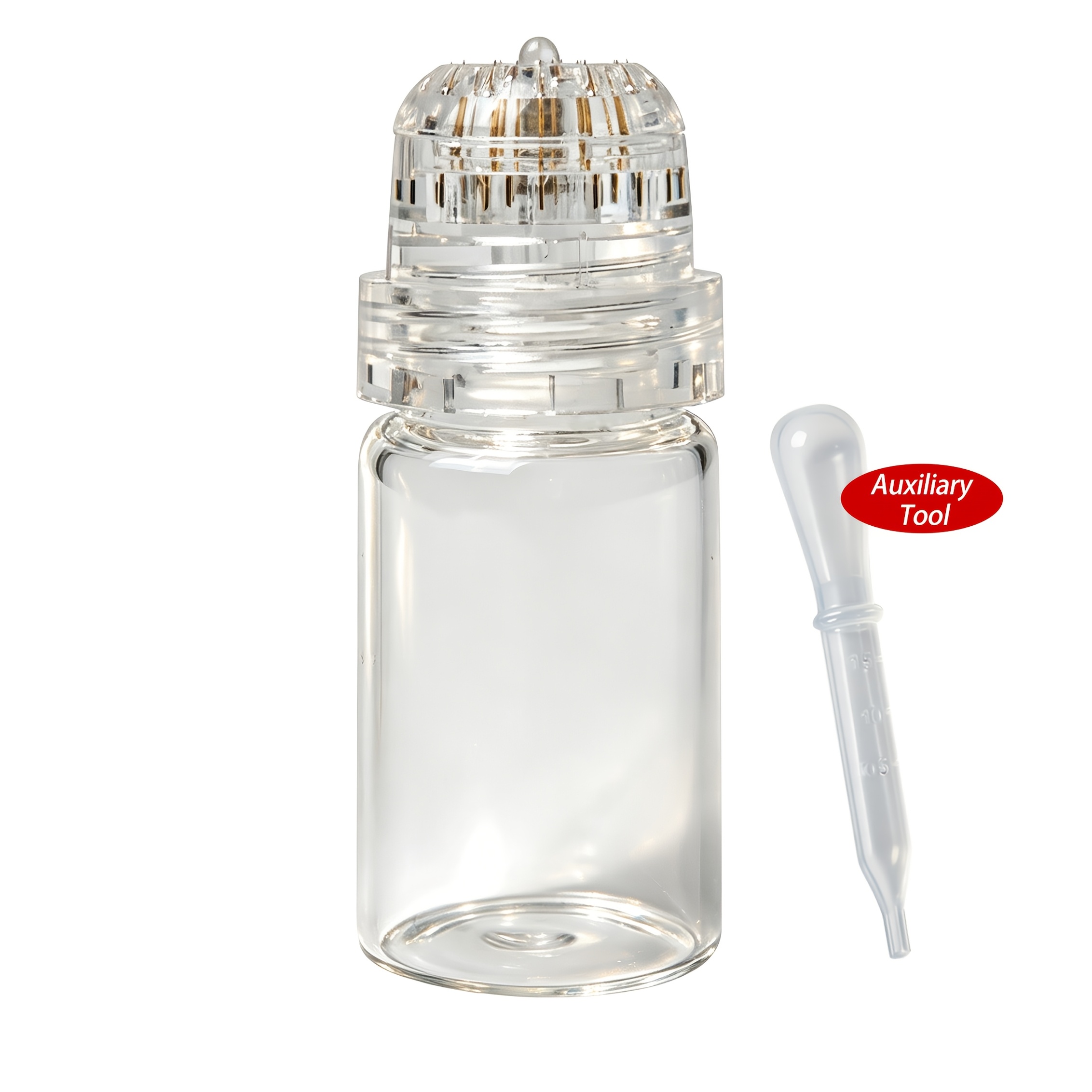 1/3pcs 20 Needles Derma Stamp Titanium Micro-needles Roller For Face, Lip Use Needle Length 0.22mm (serum Is Not Included)