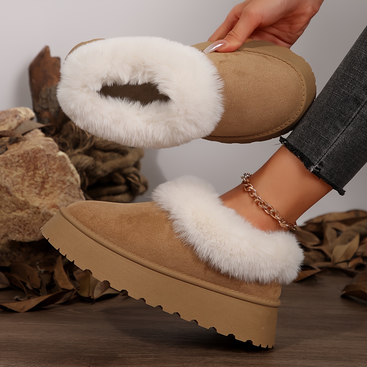 Winter Boots Cream Colored Womens Boots Snow Boots Womens Short