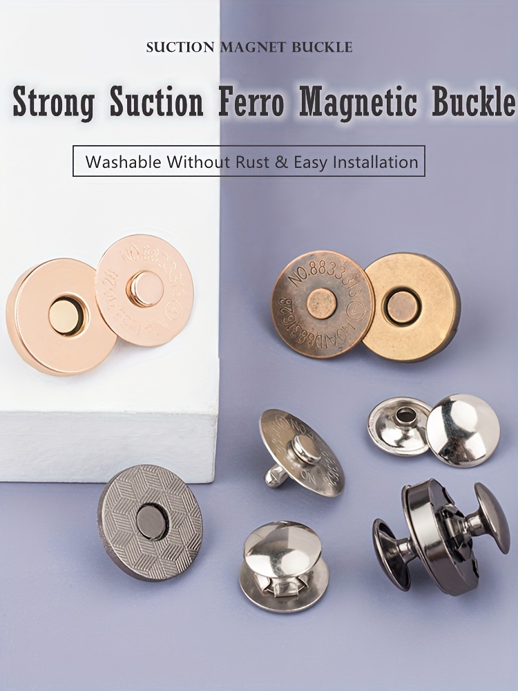 20 Ensembles De Fermoirs Magnétiques (boutons Pressions) - 14mm Et 18mm - Multicolore
