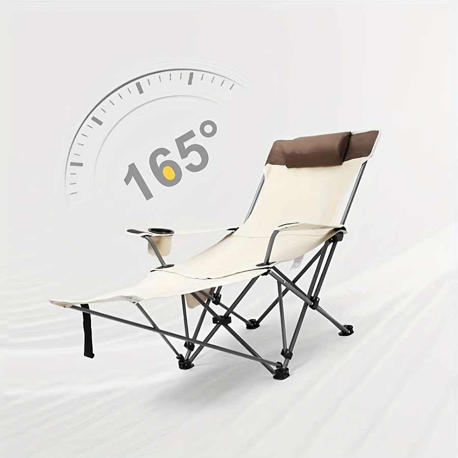 

Outdoor Deck Chair Portable Ultralight Camping Backrest Fishing Chair Home Lunch Break Folding Chair Beach Chair