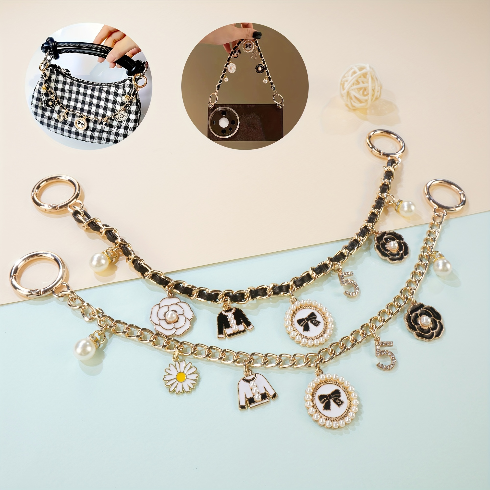 

1pc Purse Bag Phone Chain Strap Diy Handbag Shoulder Bag Crossbody Bag Charm Replacement Versatile Fashion Accessories