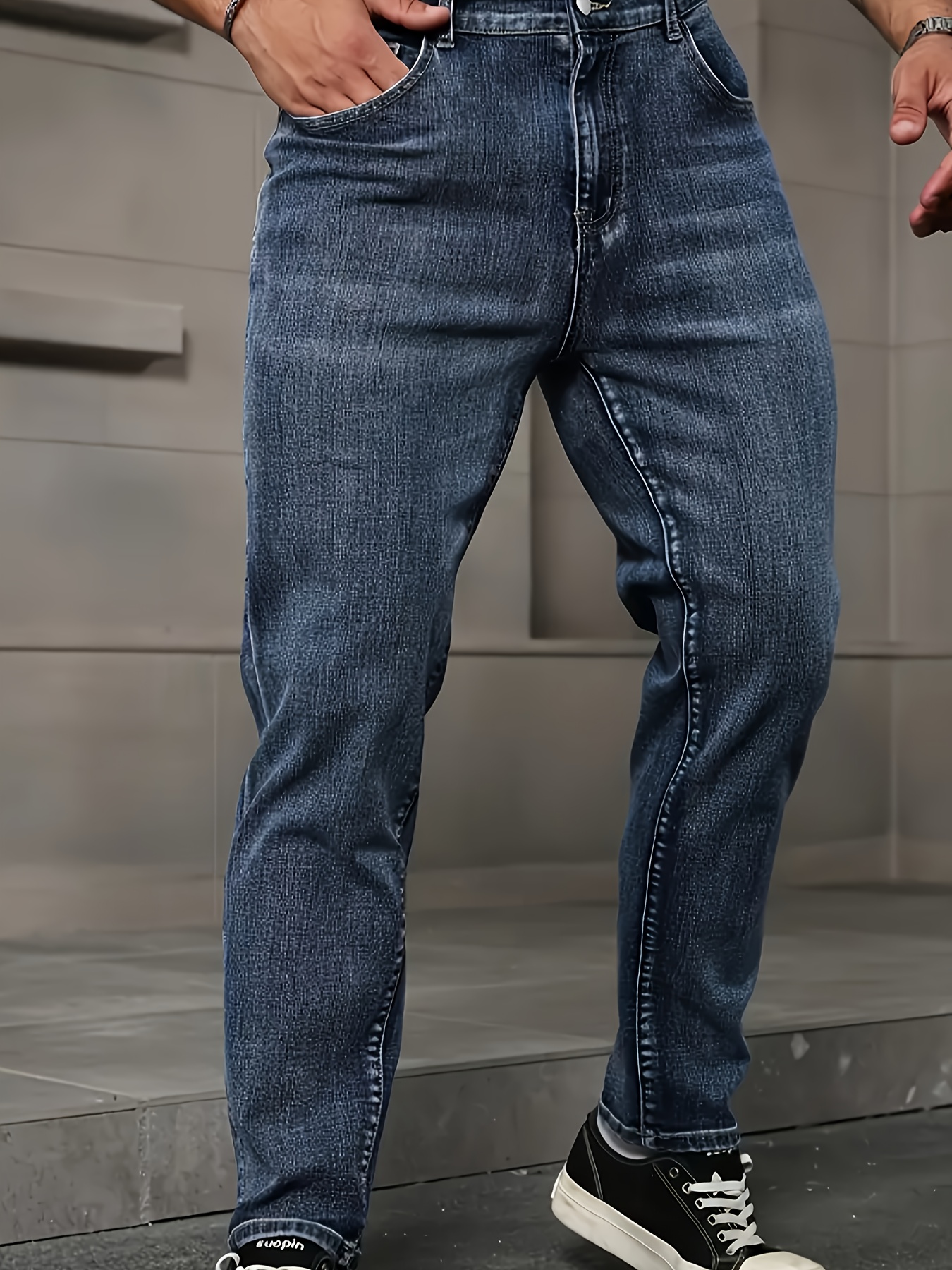 Men's Fashion Slim Fit Casual Stretch Street Trend Jeans