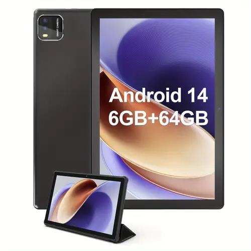 tablet 10 1 inch 14 tablet 2024 newest tablet 6000mah long lasting battery 6gb 64gb 5gwifi wifi6 2mp 8mp tablet with protective case