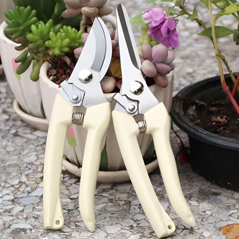 garden pruning shears curved straight blade heavy duty for succulents flowers fruit tree branches