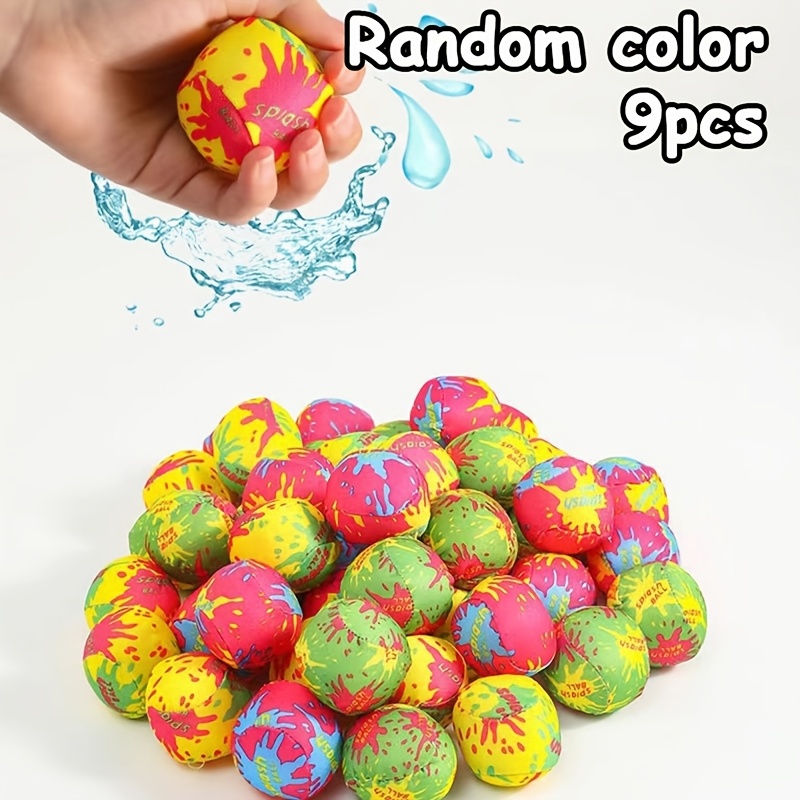 5cm Water Bouncing Balls, Reusable Splash Balls For Pool Beach Games, Soft Water Soaker Balls For Outdoor Activities (random Color)