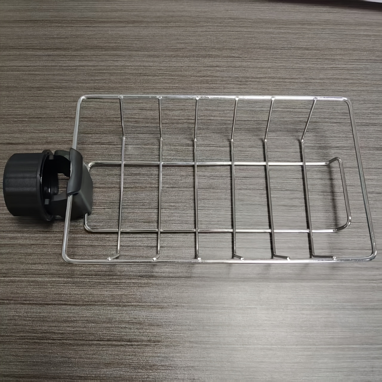 TEMU 1 Stainless Steel Kitchen Sink Organizer - Space-saving Under-sink Storage Rack, Adjustable Faucet Holder, Kitchen Sink Draining Basket, Dish