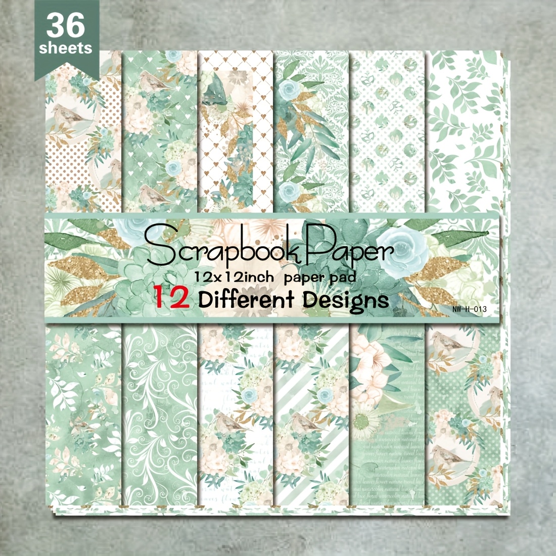 

Scrapbooking , 36 - 12"x12" Decorative For Diy Projects, Wrapping & Album