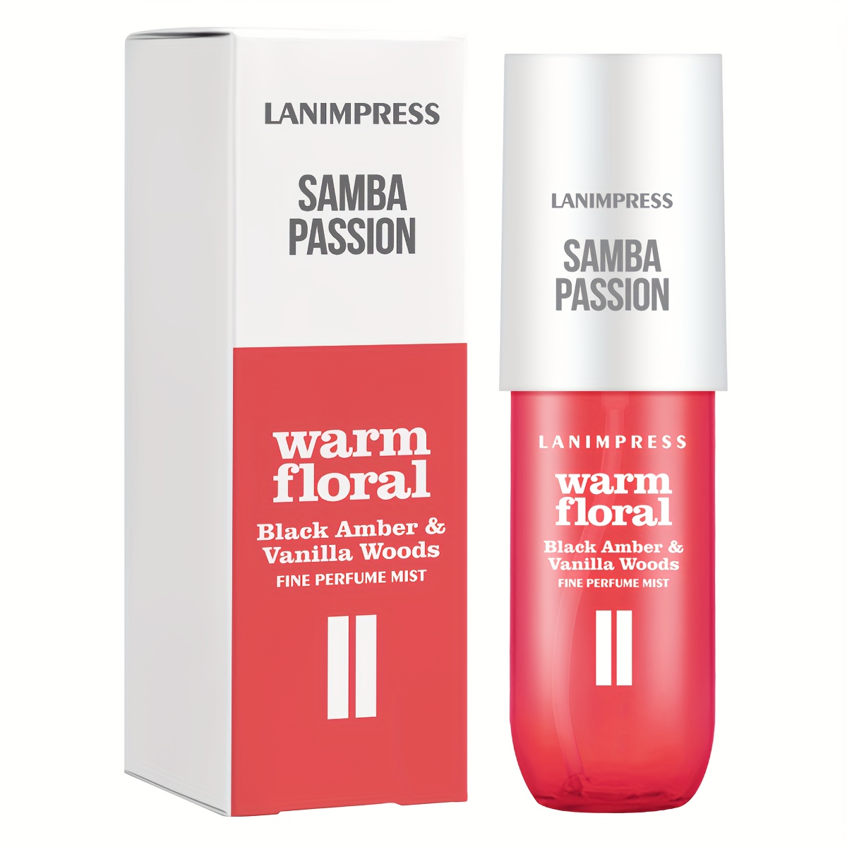 TEMU Passion 3.0fl.oz Body & Mist Perfume - Floral Notes, Moisturizing, Bpa-free, Alcohol-infused, Casual Attire Or Holiday Gift