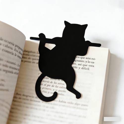 cute black cat bookmark suitable for adorable kitten bookmark for school home page marker for students teachers bookshelf decoration bookmark for books for