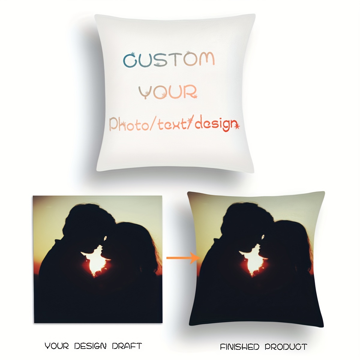 

1pc Printed Throw Pillow Case, Home Decoration Sofa Cushion Throw Pillow Pillow Cover 18"x18