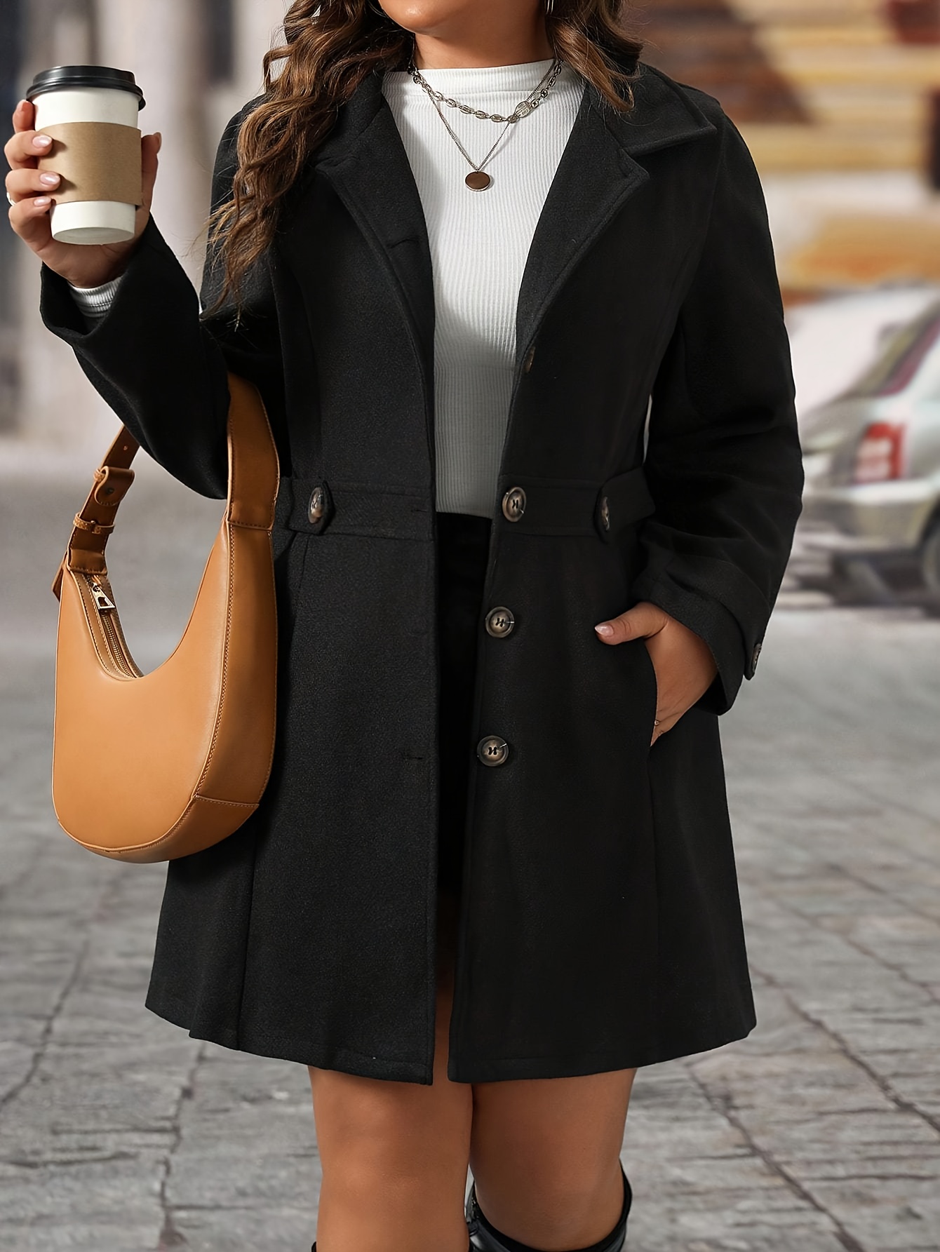 ladies winter dress coats sold on Temu Canada