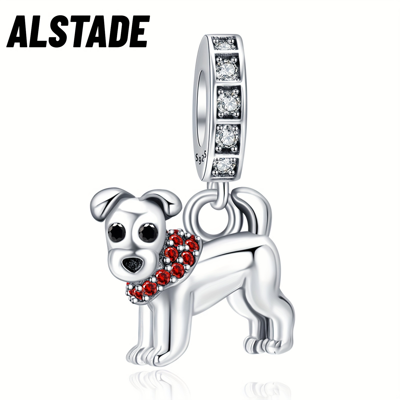 

S925 For Bracelets Dog Animal Dangle Charm Pendant Fit Bracelets Necklace Luxury Gift Diy Jewelry Making