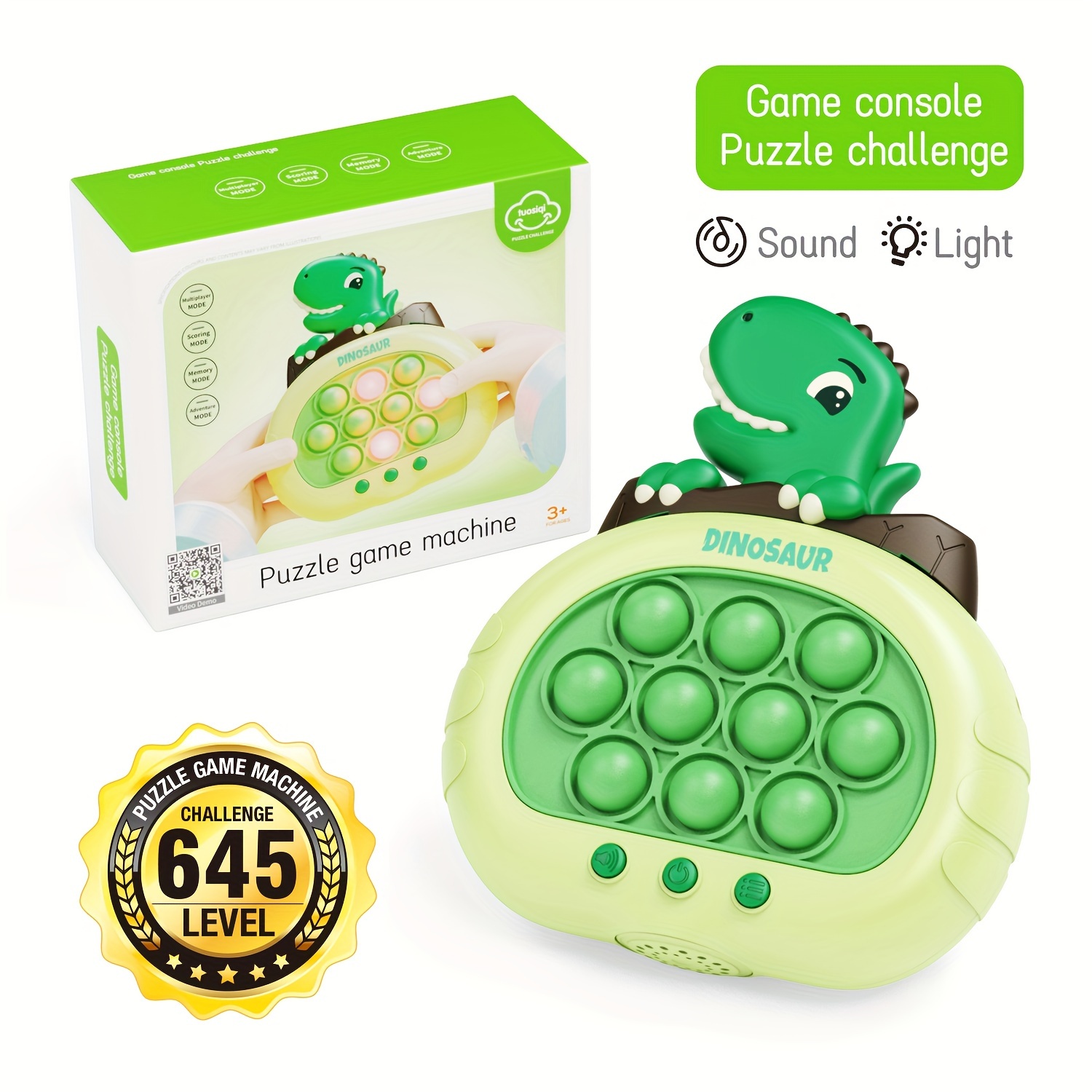 

New Dinosaur Electronic Quick Push Puzzle Game Light Up Game Quick Push Toy Gift Christmas, , Thanksgiving Gift