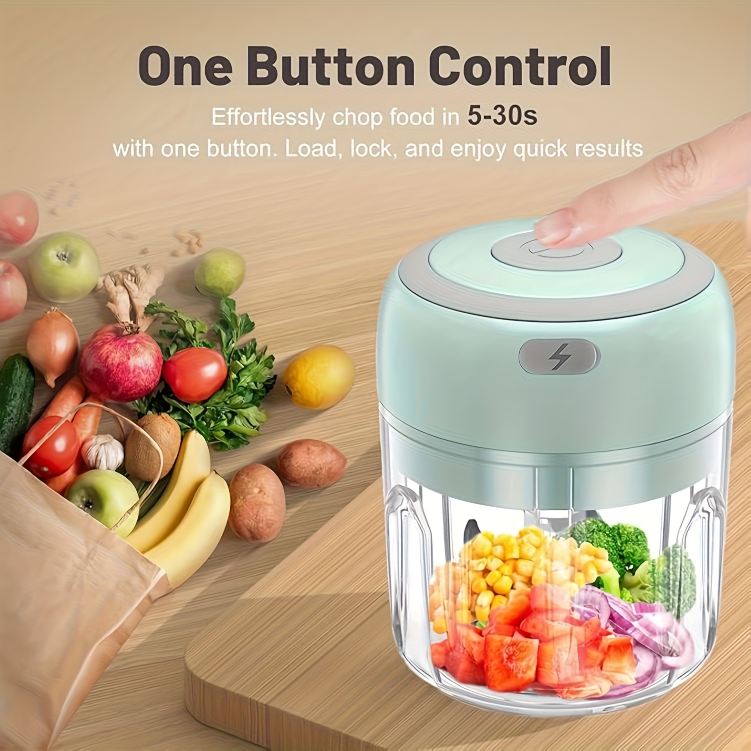 electric garlic chopper with usb-powered operation, compact food processor for garlic, ginger, meat, vegetables, fruits -   chopping, easy- , portable kitchen appliance for home & professional kitchens - ideal for meal prep, cooking, restaurants, garlic mincer, restaurant equipment, spacesaving gadget,   chopping, restaurant staff Product details 4