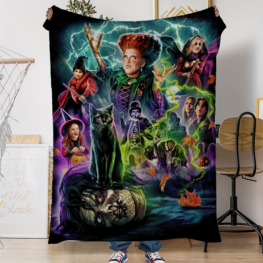 

Themed Deluxe Flannel Throw Blanket, Soft Cozy Warm Blankets Perfect For Couch Bed Office Travel Home Decor, Suitable For All Seasons & Festive