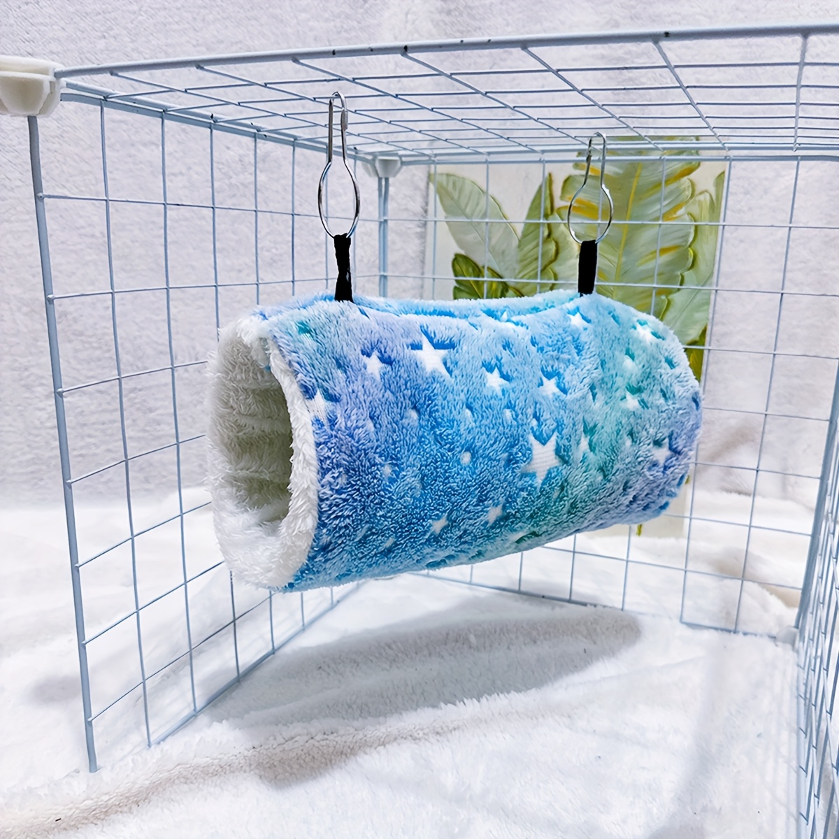 Hamster Tunnel With Soft Fabric & Pastel - Durable Polyester Small Animal Hideout Toy For Mice, Gerbils, - Indoor Pet Enrichment Activity