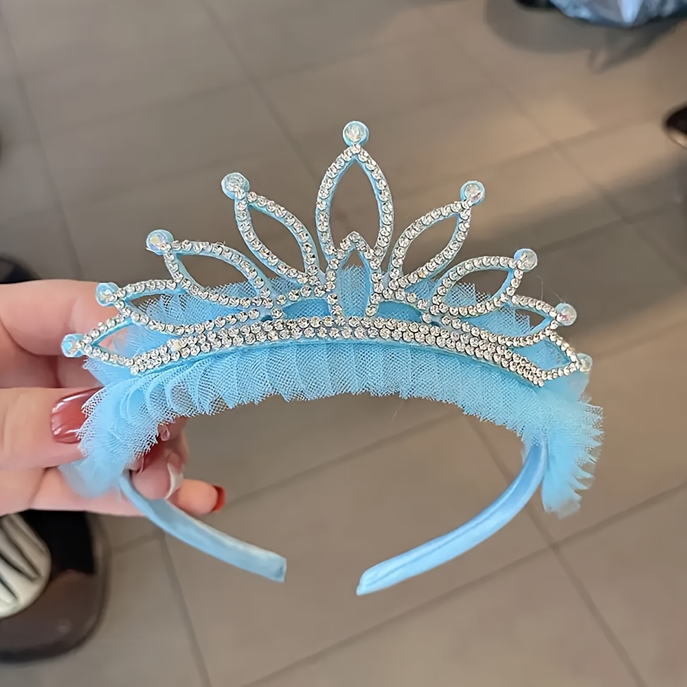 TEMU Princess Maple Leaf Crown Headband - Hair Accessory, One-size-fits-all, Stylish And Style, Women's Hair Accessory Princess Cute Headband, Pink