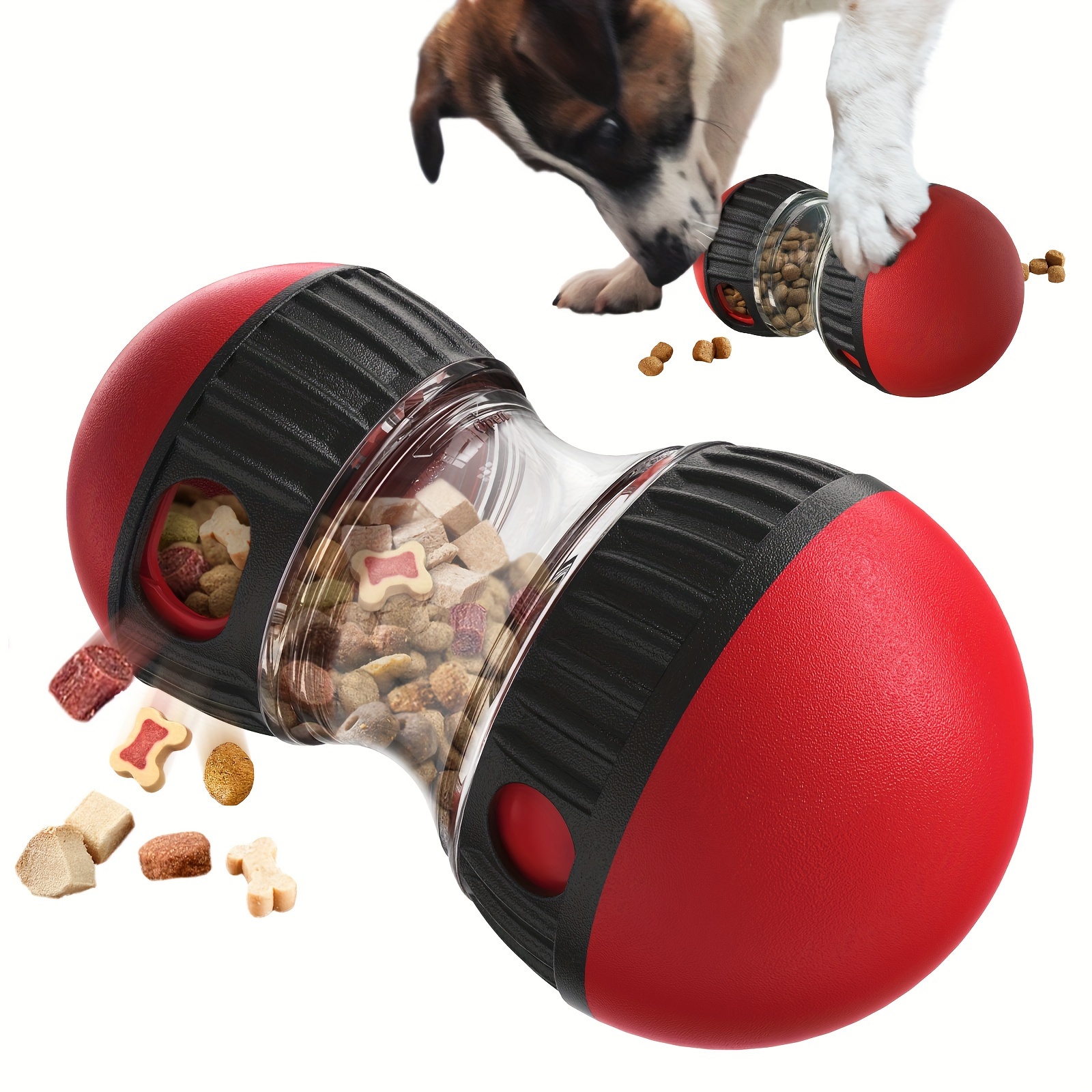 

1pc Dog Ball Toy To Hide Food, Slow Feeder Puzzle Dog Treat Dispensing Ball Toy, Enjoy Interactive And Educational Dog Toys
