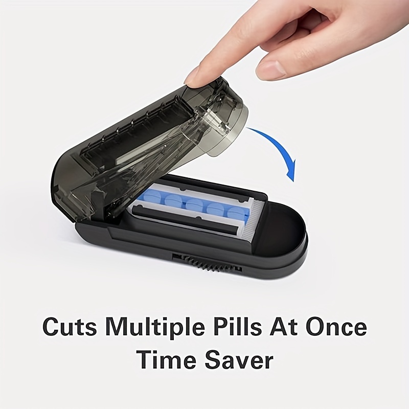 

1pc Portable Medicine Cutter, Cuts Multiple Pills At Once Time Saver, Accurate Cutting Pills Of Any Size