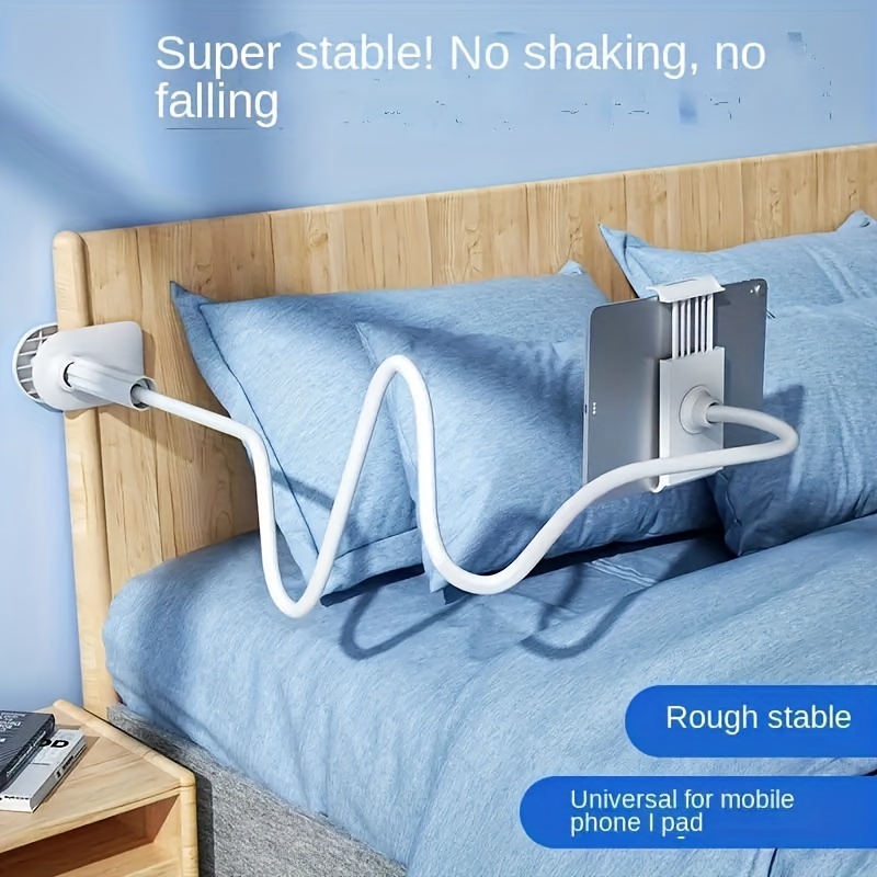 

Flexible Gooseneck Stand For Phones & Tablets - Long-arm Holder For Bedside, Desktop Use Gooseneck Tablet Holder