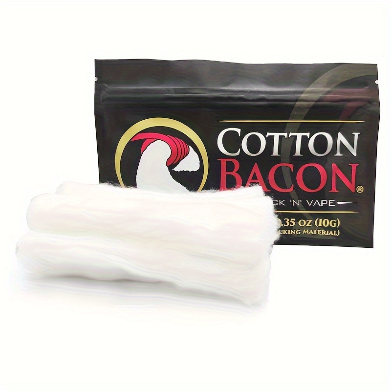 

1 Bag, Bacon Oil Guide, Oil Storage, Cotton Bacon Cotton Prime V2.0 Wick For Rebuildable Rda Rba Diy Cotton Heating Coil Wire