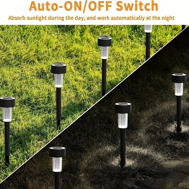 12pcs Solar Outdoor Lawn Lights, Decorative Outdoor Lawn Lights, Halloween Christmas, Holiday Decorative Lights, Suitable for Gardens, Courtyards, Pathways, Patios