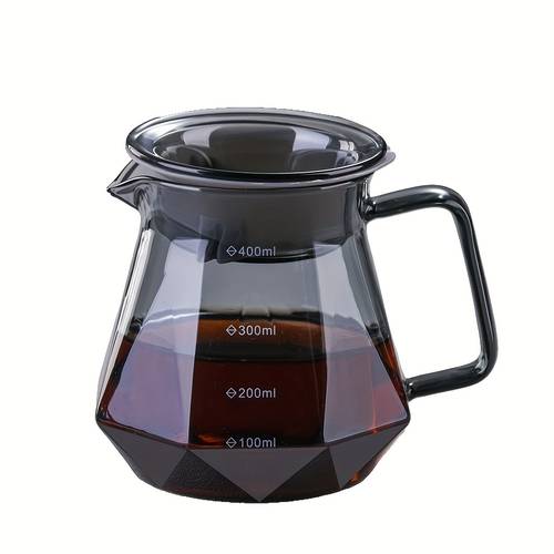 glass coffee maker borosilicate glass household coffee cup tea coffee water household products glass coffee bottle clear coffee maker coffee additions 400ml 600ml 20oz